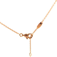 Christian Dior Rose De Vents Yellow Gold with Diamond Necklace