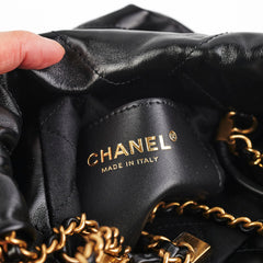 Chanel Mini 22 Lambskin Black