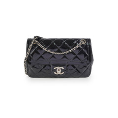 Chanel Patent Seasonal Flap Bag Black