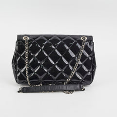 Chanel Patent Seasonal Flap Bag Black