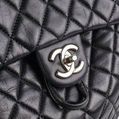 Chanel Large Black Lambskin Backpack