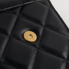 Chanel CC Flap Phone Holder Crossbody Bag Black 32 Series