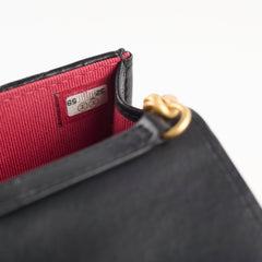 Chanel CC Flap Phone Holder Crossbody Bag Black 32 Series