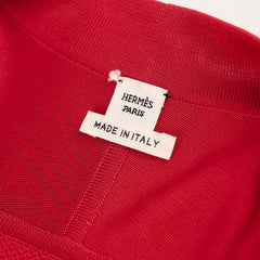 Hermes Silk Cardigan Red Size 34