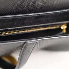 Christian Dior Medium Saddle Bag Black