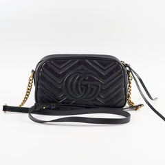 Gucci Marmont Small Camera Black Bag