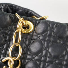 Christian Dior Soft Shopping Tote Black