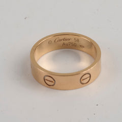 Cartier Love Ring Pink Gold Size 58