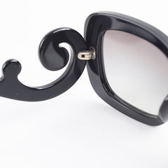 Prada Baroque Swirl Sunglasses Black