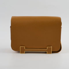 Hermes Geta Bag Cherve Caramel B Stamp 2023