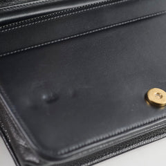 Chanel Boy Black Wallet on Chain microchip