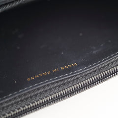 Chanel Boy Black Wallet on Chain microchip