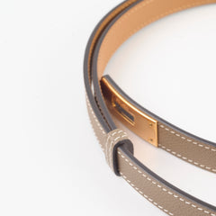 Hermes kelly belt adjustable epsom etoupe - Y stamp