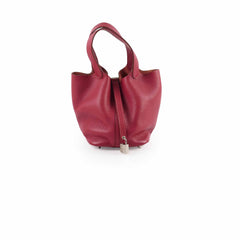 Hermes Picotin Mini 18 Rubis Dark Red