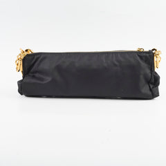 Prada Nylon Gem Shoulder Bag Black