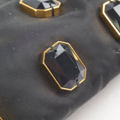 Prada Nylon Gem Shoulder Bag Black