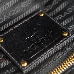 Prada Nylon Gem Shoulder Bag Black
