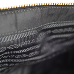 Prada Nylon Gem Shoulder Bag Black