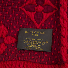 Louis Vuitton Wool Logomania Scarf Red