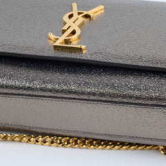 Saint Laurent Metallic Medium Kate Bronze