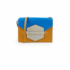 Hermes Faco II chevre Mysore pouch clutch crossbody tri color - A stamp