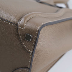 Celine Micro Luggage Grained Leather Taupe