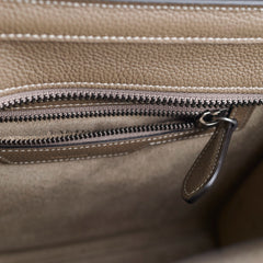 Celine Micro Luggage Grained Leather Taupe