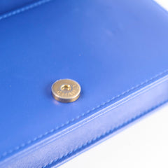 Chanel Boy Wallet on Chain Blue Lambksin