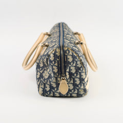 Christian Dior Canvas Trotter Bag Blue