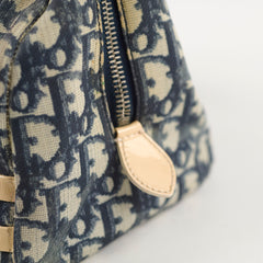 Christian Dior Canvas Trotter Bag Blue