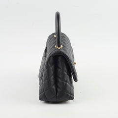 Chanel Small Coco Handle Caviar Black
