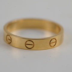Cartier Love Ring Small Model Yellow Gold Size 55