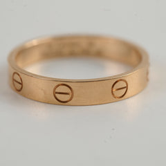 Cartier Love Ring Small Model Pink Gold Size 59