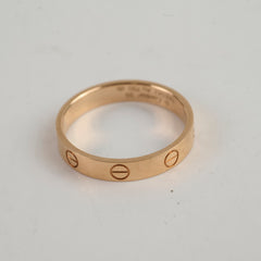 Cartier Love Ring Small Model Pink Gold Size 59