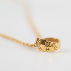 Cartier Baby Love Necklace Yellow Gold
