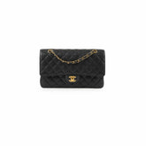 Chanel Classic Caviar Medium M/L Flap Black 26 Series