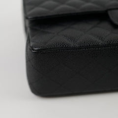 Chanel Classic Caviar Medium M/L Flap Black 26 Series