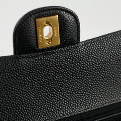 Chanel Classic Caviar Medium M/L Flap Black 26 Series