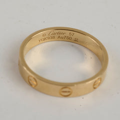 Cartier Love Ring Yellow Gold Size 57