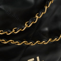 Chanel 22 Medium Black Microchip