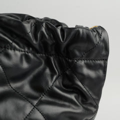 Chanel 22 Medium Black Microchip