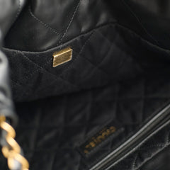 Chanel 22 Medium Black Microchip