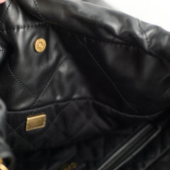 Chanel 22 Medium Black Microchip