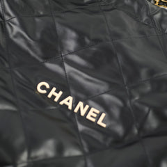 Chanel 22 Medium Black Microchip