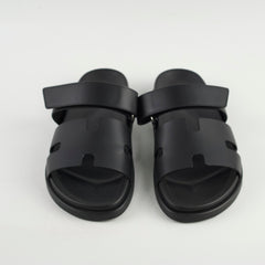 Hermes Men's Chypre Sandals Noir Size 42