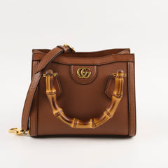 Gucci Diana small tote crossbody bamboo brown