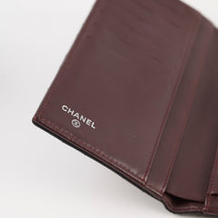 Chanel Lambskin Long Wallet Black