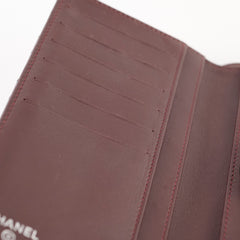Chanel Lambskin Long Wallet Black