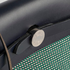 Hermes Herbag Zip 31 Criss Viking Quadrille Dark Green, Navy