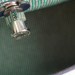 Hermes Herbag Zip 31 Criss Viking Quadrille Dark Green, Navy